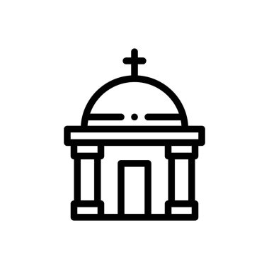 Şifreleme simgesi. Beyaz Arkaplanda İnce Doğrusal Tasarım