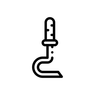 Levye simgesi. Beyaz Arkaplanda İnce Doğrusal Tasarım