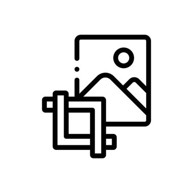 Ekin simgesi. Beyaz Arkaplanda İnce Doğrusal Tasarım