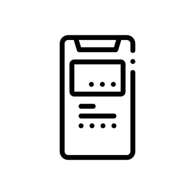 Kredi kartı ikonu. Beyaz Arkaplanda İnce Doğrusal Tasarım