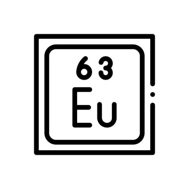 Her ikon. Beyaz Arkaplanda İnce Doğrusal Tasarım