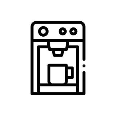 esans simgesi. Beyaz Arkaplanda İnce Doğrusal Tasarım