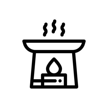 temel yağ ikonu. Beyaz Arkaplanda İnce Doğrusal Tasarım