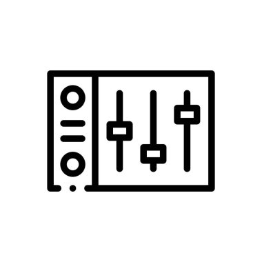 soğukkanlılık simgesi. Beyaz Arkaplanda İnce Doğrusal Tasarım