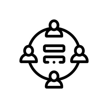 Eşitlik simgesi. Beyaz Arkaplanda İnce Doğrusal Tasarım