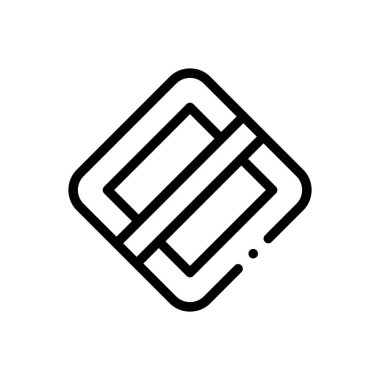 Öncelikli simgenin sonu. Beyaz Arkaplanda İnce Doğrusal Tasarım