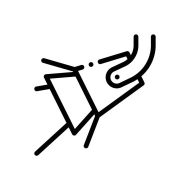 Elektronik simge. Beyaz Arkaplanda İnce Doğrusal Tasarım