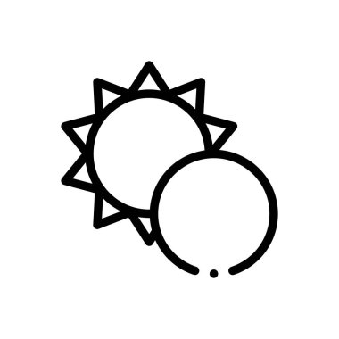 Tutulma ikonu. Beyaz Arkaplanda İnce Doğrusal Tasarım