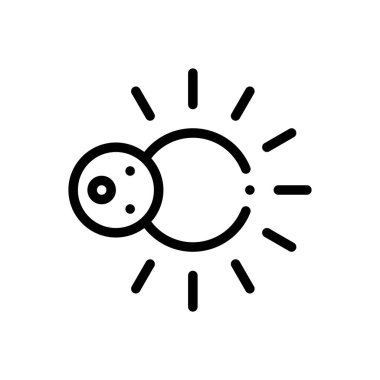 Tutulma ikonu. Beyaz Arkaplanda İnce Doğrusal Tasarım