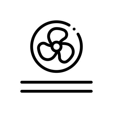 Kurutucu simgesi. Beyaz Arkaplanda İnce Doğrusal Tasarım