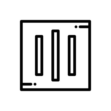 kuru simge. Beyaz Arkaplanda İnce Doğrusal Tasarım