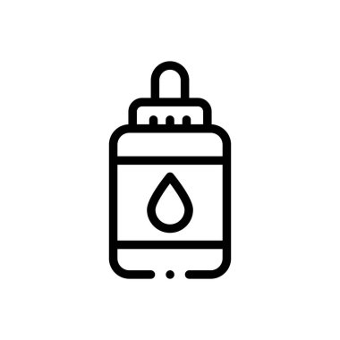 İkonları bırak. Beyaz Arkaplanda İnce Doğrusal Tasarım