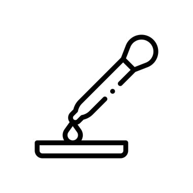 Bırakma simgesi. Beyaz Arkaplanda İnce Doğrusal Tasarım