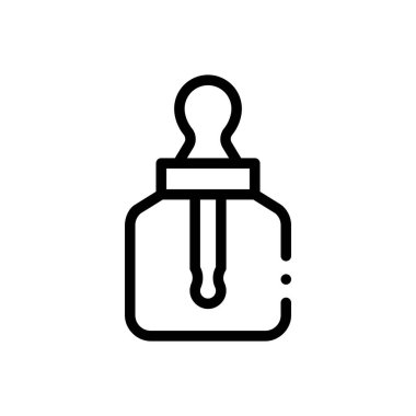 Bırakma simgesi. Beyaz Arkaplanda İnce Doğrusal Tasarım