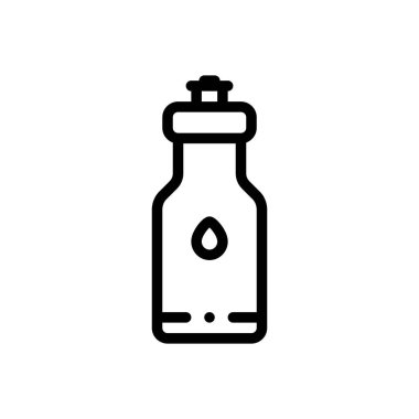 içki ikonu. Beyaz Arkaplanda İnce Doğrusal Tasarım