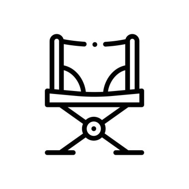 Halk ikonu. Beyaz Arkaplanda İnce Doğrusal Tasarım