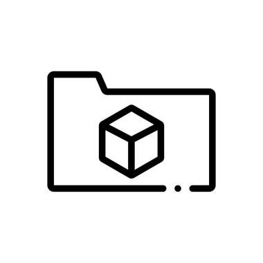 dizin simgesi. Beyaz Arkaplanda İnce Doğrusal Tasarım