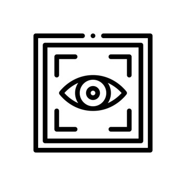 Sis simgesi. Beyaz Arkaplanda İnce Doğrusal Tasarım