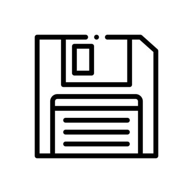 terlik ikonu. Beyaz Arkaplanda İnce Doğrusal Tasarım