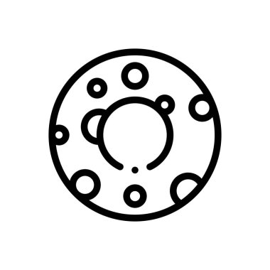 yüzdürme simgesi. Beyaz Arkaplanda İnce Doğrusal Tasarım