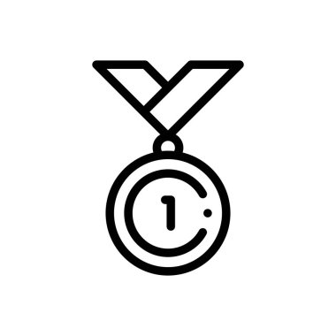 İlk konum simgesi. Beyaz Arkaplanda İnce Doğrusal Tasarım