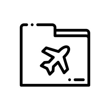 dosya simgesi. Beyaz Arkaplanda İnce Doğrusal Tasarım