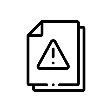 dosya simgesi. Beyaz Arkaplanda İnce Doğrusal Tasarım