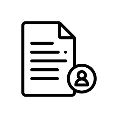 dosya simgesi. Beyaz Arkaplanda İnce Doğrusal Tasarım