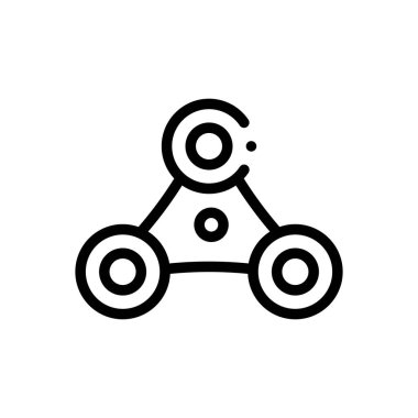 Alan denetleyici simgesi. Beyaz Arkaplanda İnce Doğrusal Tasarım