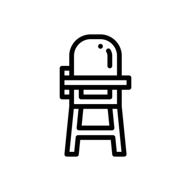 Besleme ikonu. Beyaz Arkaplanda İnce Doğrusal Tasarım