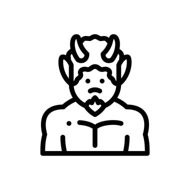 En sevdiği ikon. Beyaz Arkaplanda İnce Doğrusal Tasarım