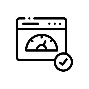 Oruç simgesi. Beyaz Arkaplanda İnce Doğrusal Tasarım