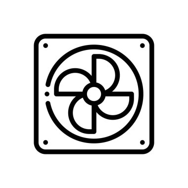 Hayran ikonu. Beyaz Arkaplanda İnce Doğrusal Tasarım