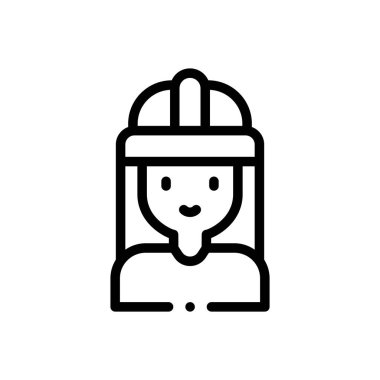 Fabrika ikonu. Beyaz Arkaplanda İnce Doğrusal Tasarım