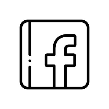 Yüz kılları ikonu. Beyaz Arkaplanda İnce Doğrusal Tasarım