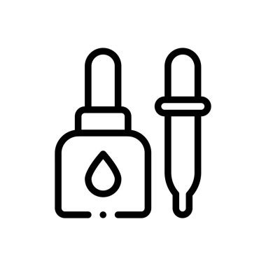 Gözlük ikonu. Beyaz Arkaplanda İnce Doğrusal Tasarım