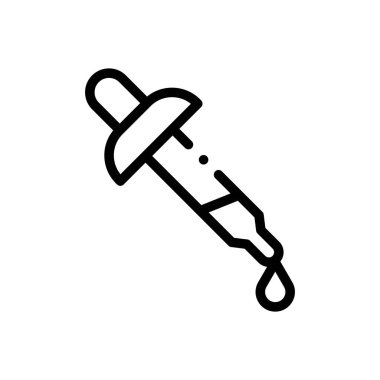 Göz muayenesi ikonu. Beyaz Arkaplanda İnce Doğrusal Tasarım