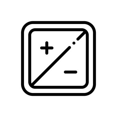 pozlama simgesi. Beyaz Arkaplanda İnce Doğrusal Tasarım