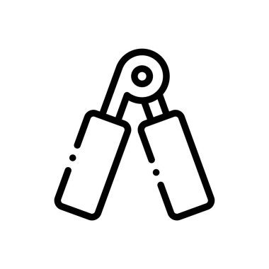 Genişletici simgesi. Beyaz Arkaplanda İnce Doğrusal Tasarım