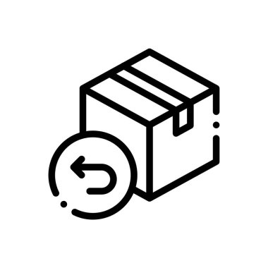 Değişim simgesi. Beyaz Arkaplanda İnce Doğrusal Tasarım