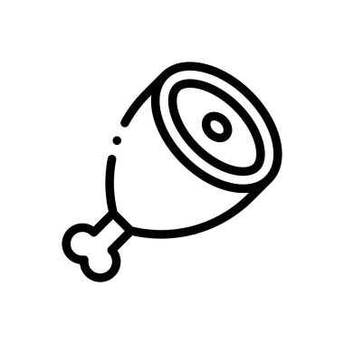 hamaya ikonu. Beyaz Arkaplanda İnce Doğrusal Tasarım