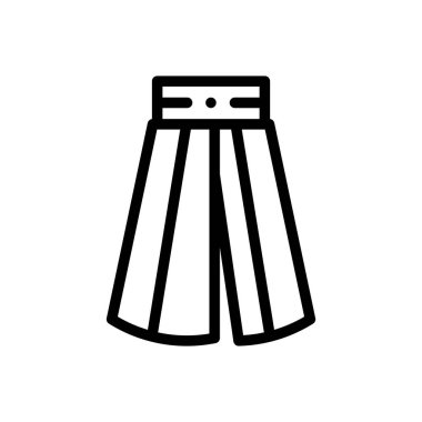 helal ikon. Beyaz Arkaplanda İnce Doğrusal Tasarım