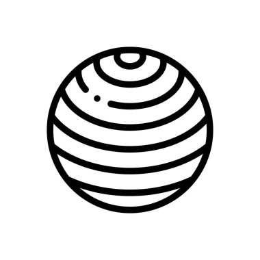 Spor salonu ikonu. Beyaz Arkaplanda İnce Doğrusal Tasarım