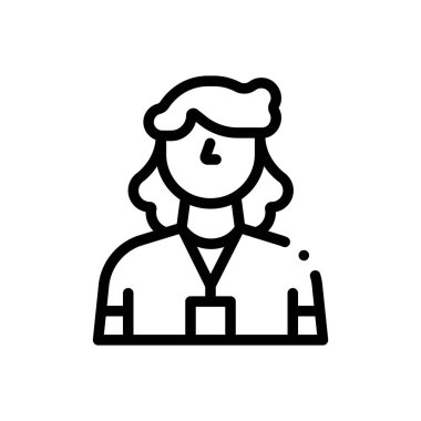 Rehber simgesi. Beyaz Arkaplanda İnce Doğrusal Tasarım