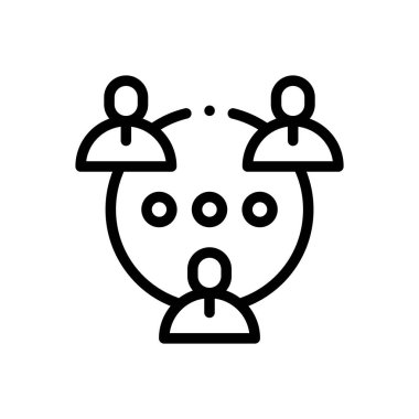 Grove ikonu. Beyaz Arkaplanda İnce Doğrusal Tasarım