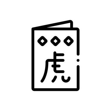 Selamlama ikonu. Beyaz Arkaplanda İnce Doğrusal Tasarım