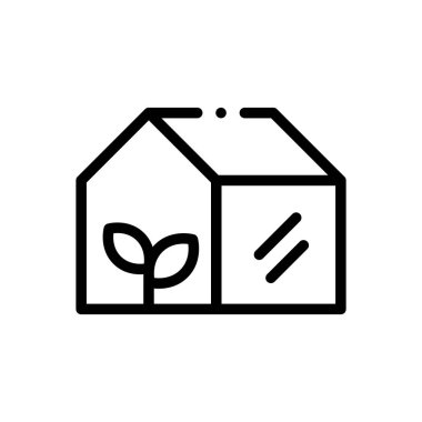 Sera ikonu. Beyaz Arkaplanda İnce Doğrusal Tasarım