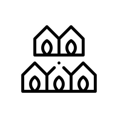 Sera ikonu. Beyaz Arkaplanda İnce Doğrusal Tasarım