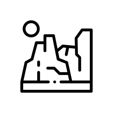 Büyük piyano ikonu. Beyaz Arkaplanda İnce Doğrusal Tasarım