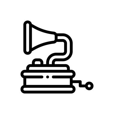 Tahıl ambarı ikonu. Beyaz Arkaplanda İnce Doğrusal Tasarım